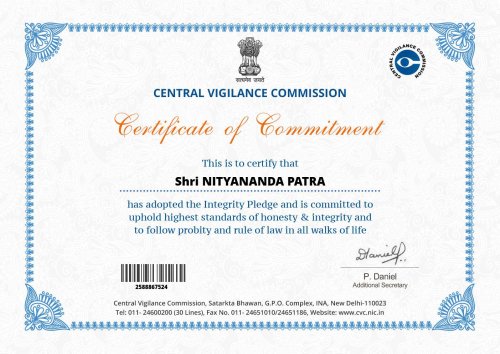 C. V. C PLEDGE CERTIFICATE 